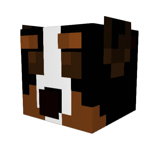 uhwii Minecraft avatar head, 3D render