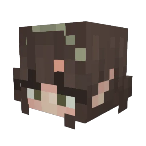 uhxdawn Minecraft avatar head, 3D render