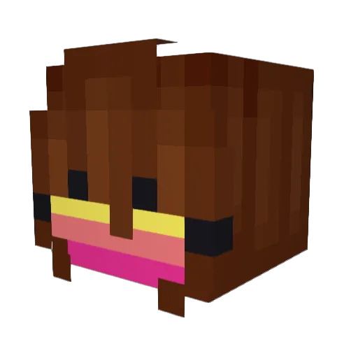 uhyeahbruv Minecraft avatar head, 3D render
