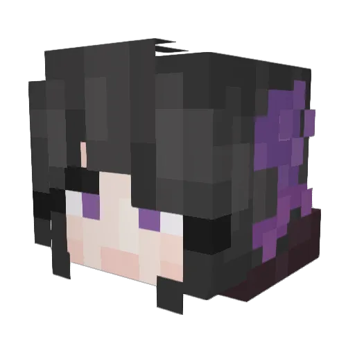 uhyoman Minecraft avatar head, 3D render