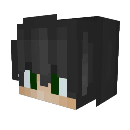 ui44 Minecraft avatar head, 3D render