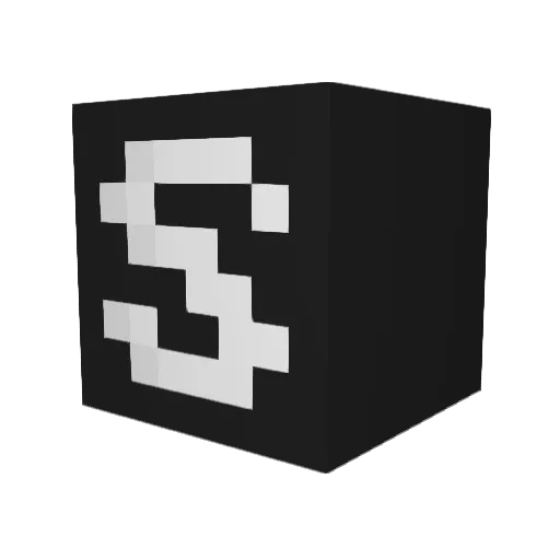 uicide Minecraft avatar head, 3D render