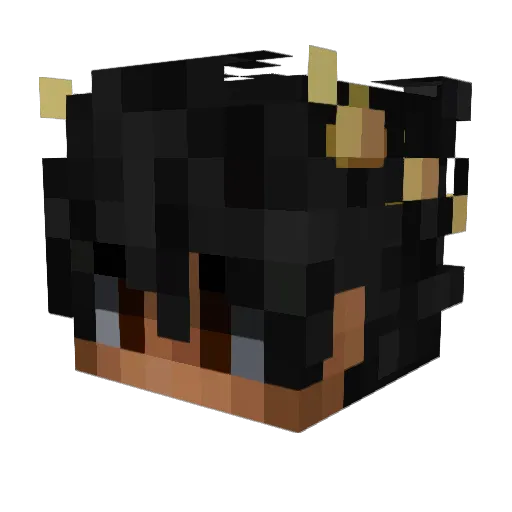 uih111 Minecraft avatar head, 3D render