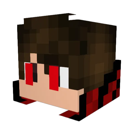 uioi77 Minecraft avatar head, 3D render