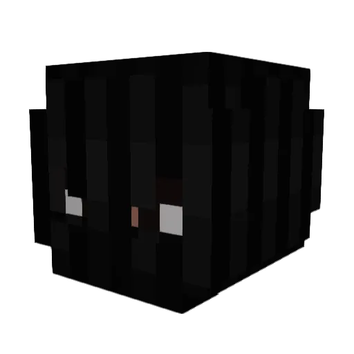 uiy Minecraft avatar head, 3D render