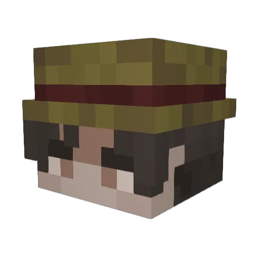 uizbqv_ Minecraft avatar head, 3D render
