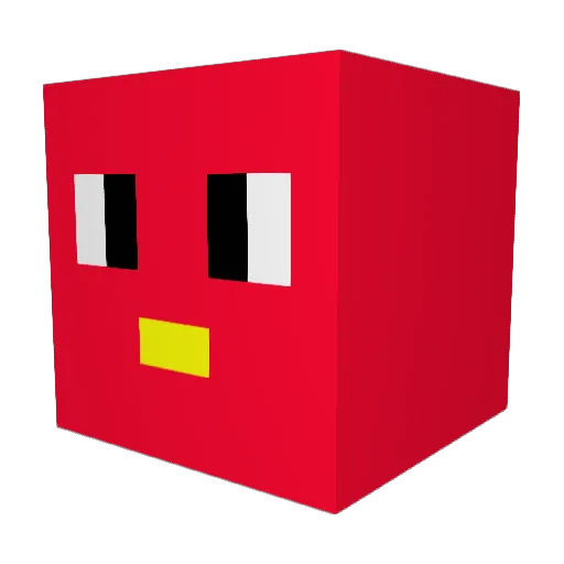 uja07 Minecraft avatar head, 3D render