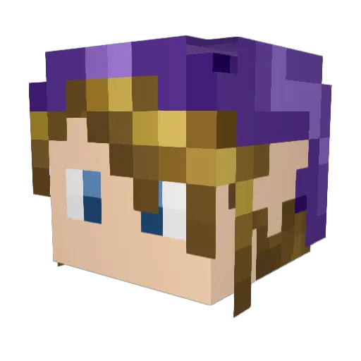 ujazz2 Minecraft avatar head, 3D render