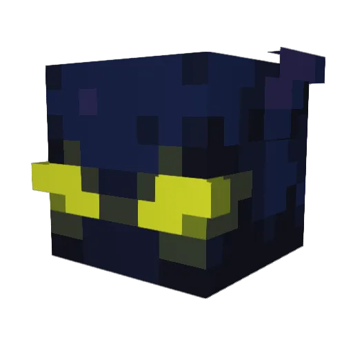 ujra Minecraft avatar head, 3D render