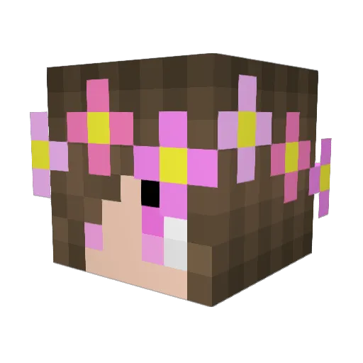 ukachi Minecraft avatar head, 3D render