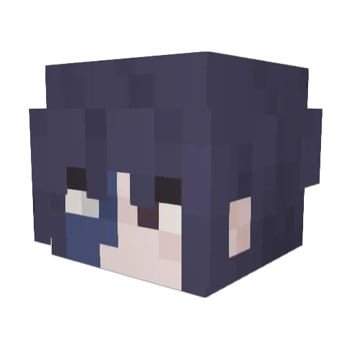 ukana Minecraft avatar head, 3D render