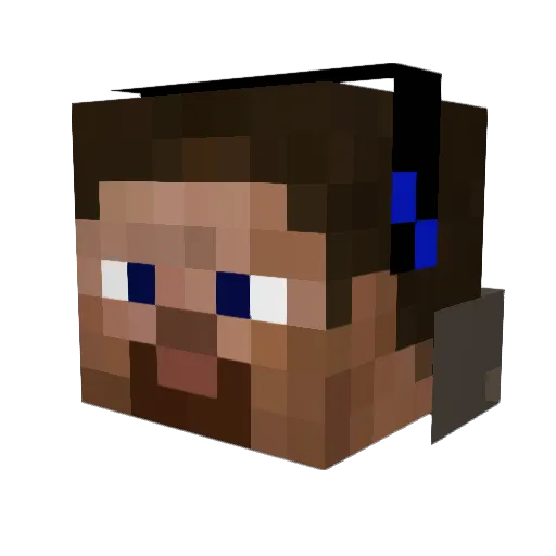 ukelayboy Minecraft avatar head, 3D render