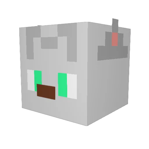 ukibuta Minecraft avatar head, 3D render