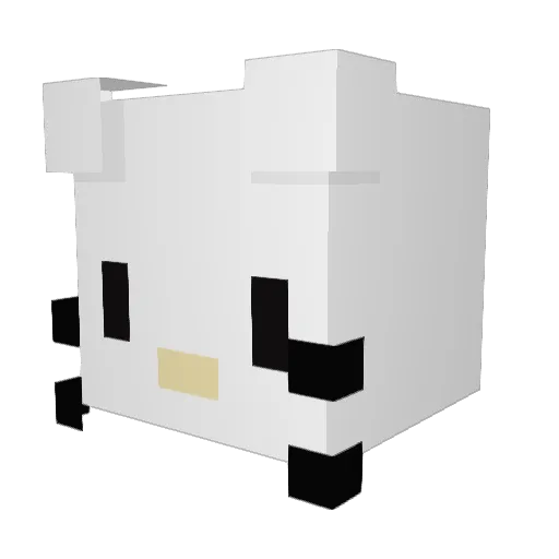 ukimyu Minecraft avatar head, 3D render