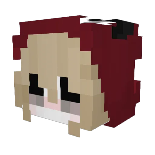 ukiyop Minecraft avatar head, 3D render