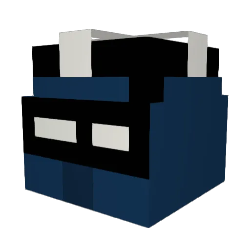 ukkotyyppi Minecraft avatar head, 3D render
