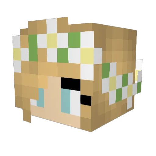uknowit1 Minecraft avatar head, 3D render