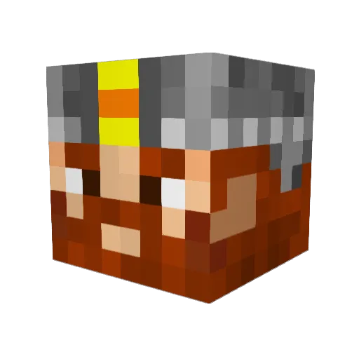 uknowit34 Minecraft avatar head, 3D render
