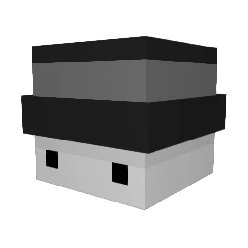 ukt6 Minecraft avatar head, 3D render