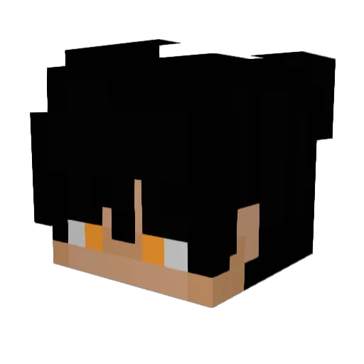 ukunk Minecraft avatar head, 3D render