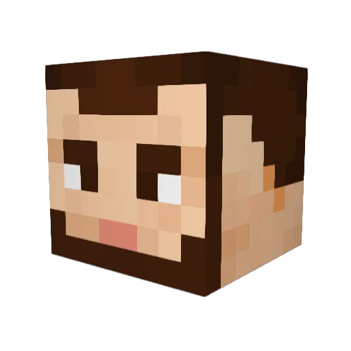 ukymarko Minecraft avatar head, 3D render
