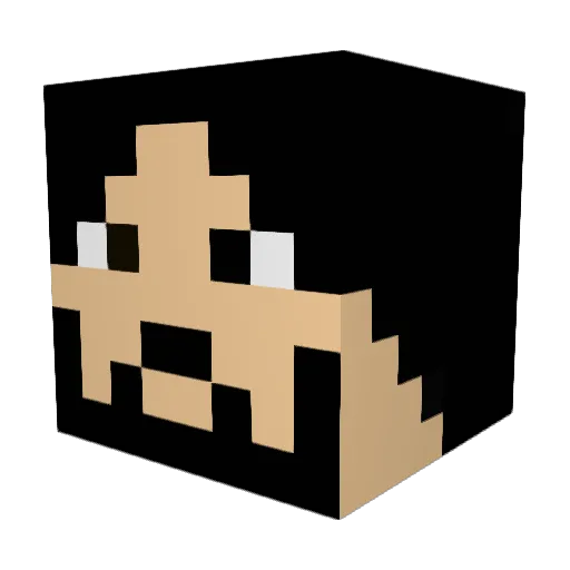 ul_lp33 Minecraft avatar head, 3D render