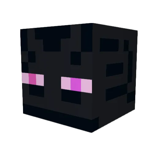 ulamek Minecraft avatar head, 3D render