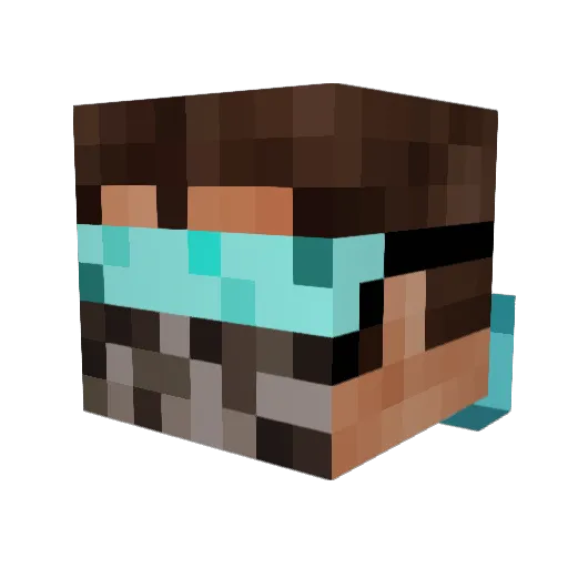 uleki Minecraft avatar head, 3D render