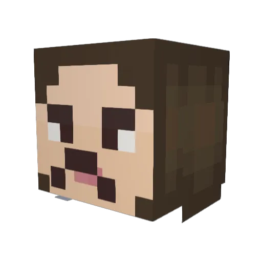 ulicnikvanesska Minecraft avatar head, 3D render