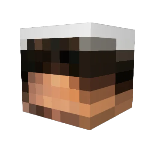 ulift Minecraft avatar head, 3D render