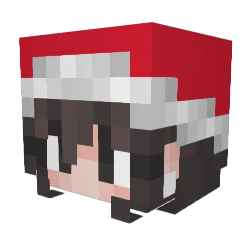 ulimac Minecraft avatar head, 3D render
