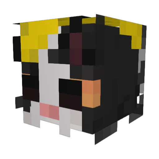 uliquy Minecraft avatar head, 3D render