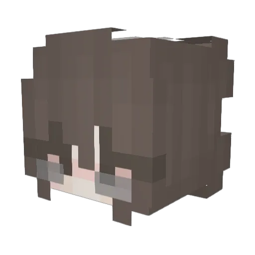 ullisaad Minecraft avatar head, 3D render