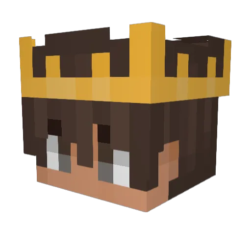 ulnafr Minecraft avatar head, 3D render