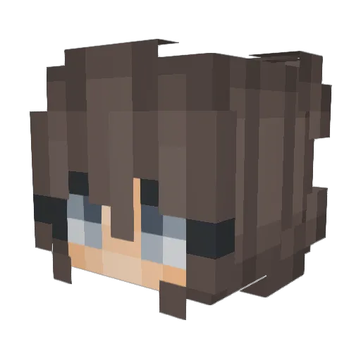 ulott Minecraft avatar head, 3D render