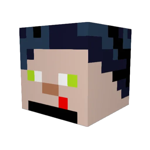 ulpitt Minecraft avatar head, 3D render