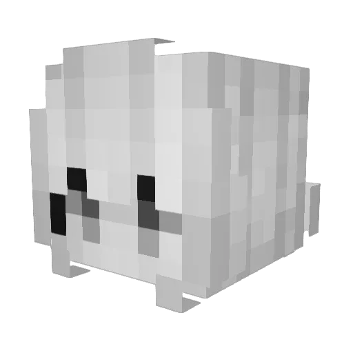 ulti300 Minecraft avatar head, 3D render