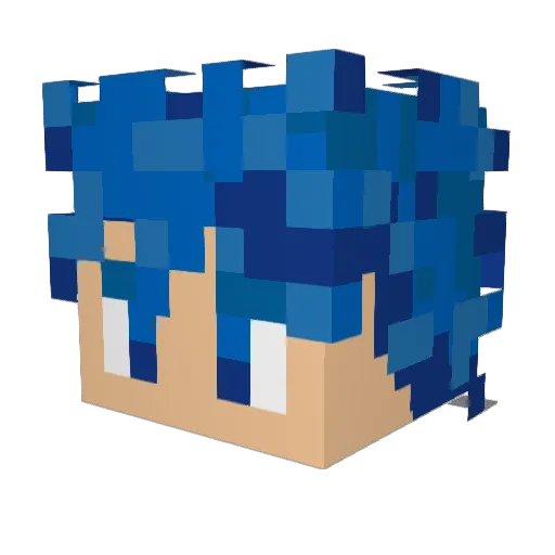 ultiMad Minecraft avatar head, 3D render