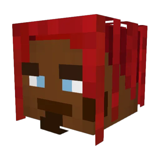 ultimate4hed Minecraft avatar head, 3D render