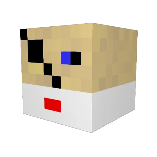 ultimate706 Minecraft avatar head, 3D render