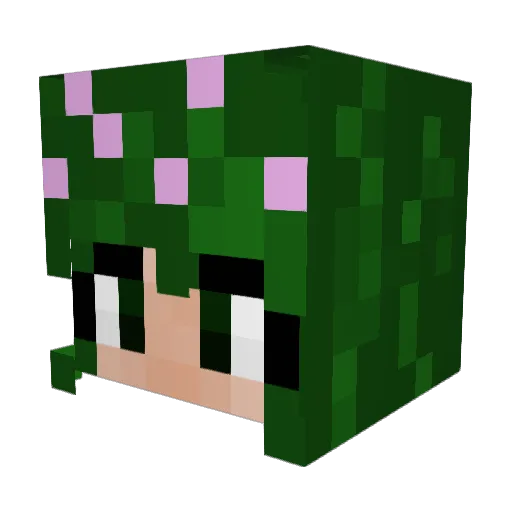ultimatebabyface Minecraft avatar head, 3D render