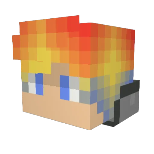 ultimatebossman9 Minecraft avatar head, 3D render