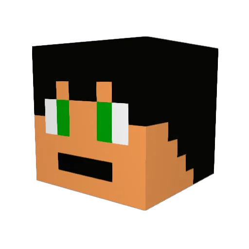 ultimatedestroys Minecraft avatar head, 3D render