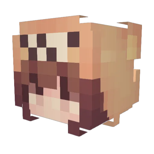 ultimatelegends Minecraft avatar head, 3D render