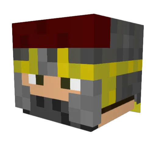 ultimateswim Minecraft avatar head, 3D render