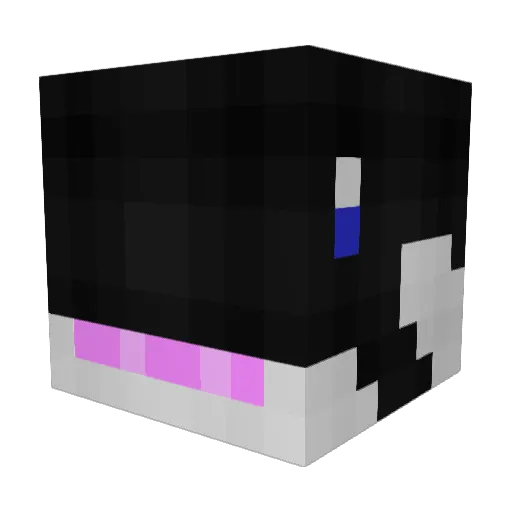 ultiminer7 Minecraft avatar head, 3D render