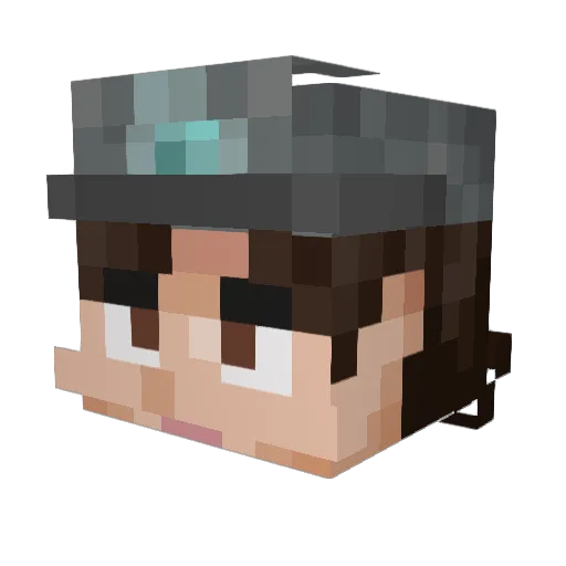 ultra_bot_dk Minecraft avatar head, 3D render