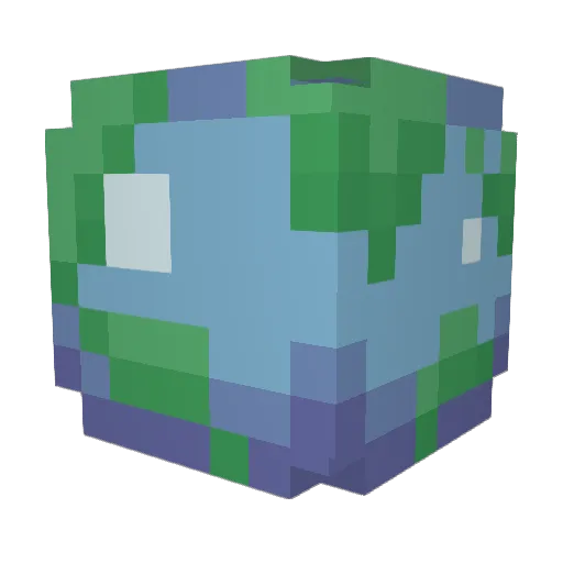 ultrachef Minecraft avatar head, 3D render