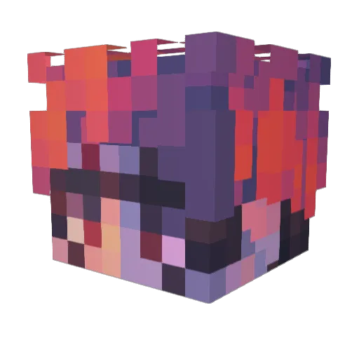 ultradark143 Minecraft avatar head, 3D render