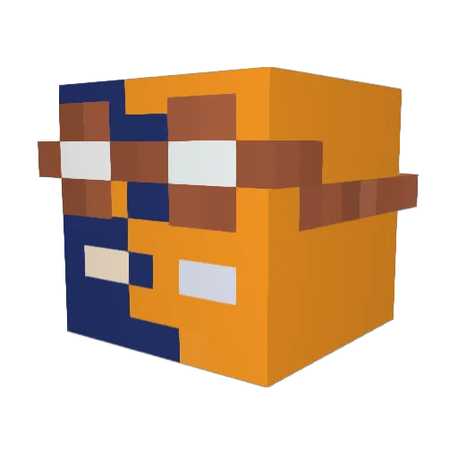 ultrafly1000 Minecraft avatar head, 3D render